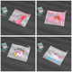 Spot matte beauty pull ring bag student stationery pencil transparent plastic ring zipper travel storage packaging bag