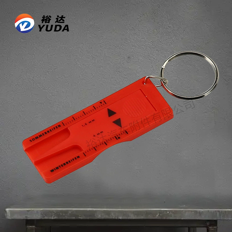 Пластиковая линейка для шин Yuda, портативный инструмент для измерения глибины, инструмент для измерения износа шин, линейка для рисунка шин