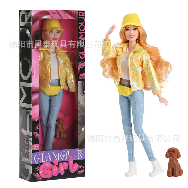 Cross-border 30CM Barbie doll casual travel fashion outfit doll clothes for girls' pretend play toy Cross-border 30CM Barbie doll casual travel fashion outfit doll clothes for girls' pretend play toy