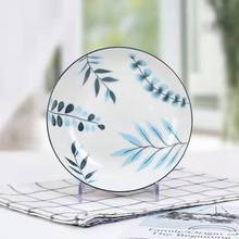 厂家直供超市货源2元店陶瓷盘子春韵7英寸盘子陶瓷餐具厨具批发