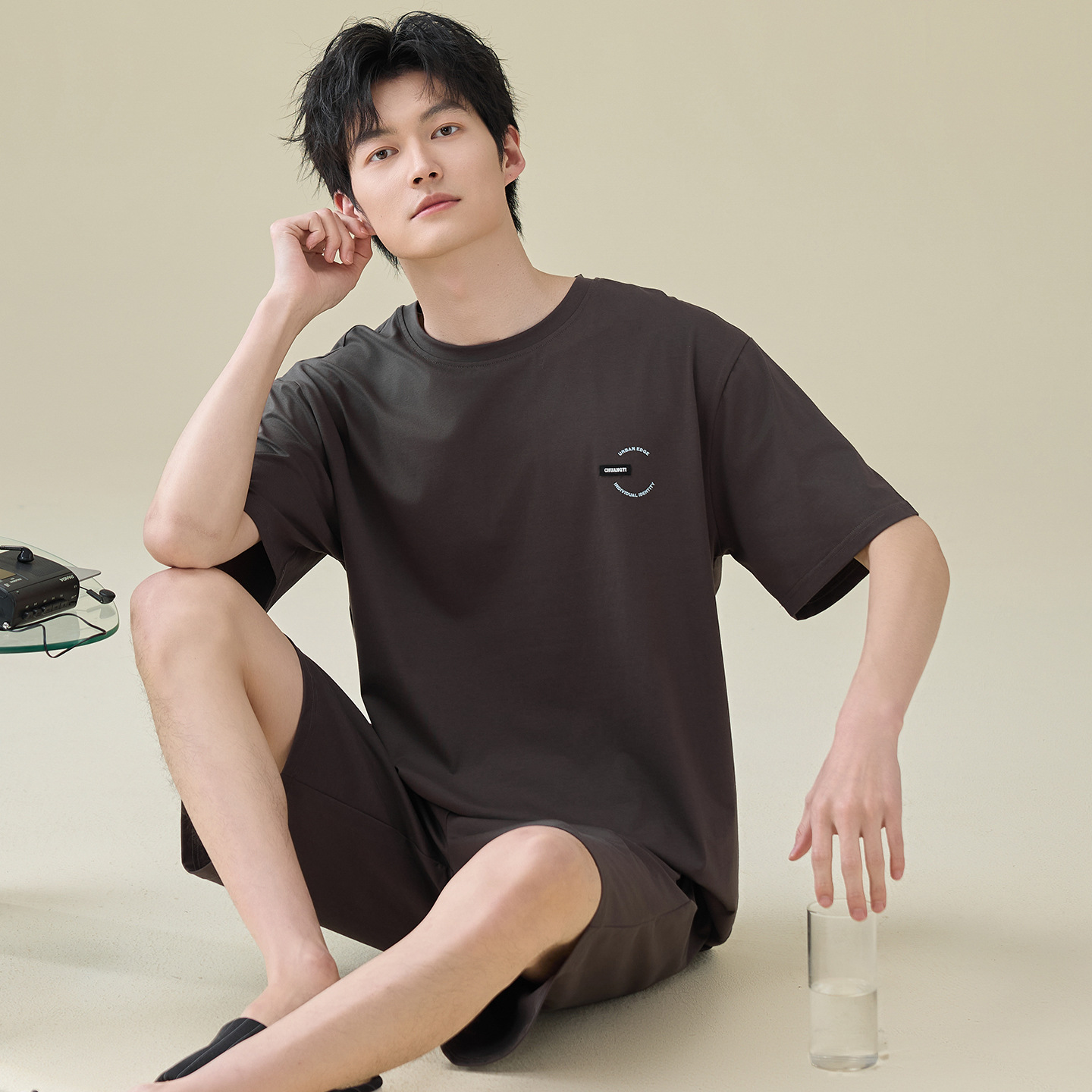 Q-N67458【면 100% 남성 홈웨어】