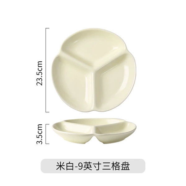 9-inch three-grid plate-beak