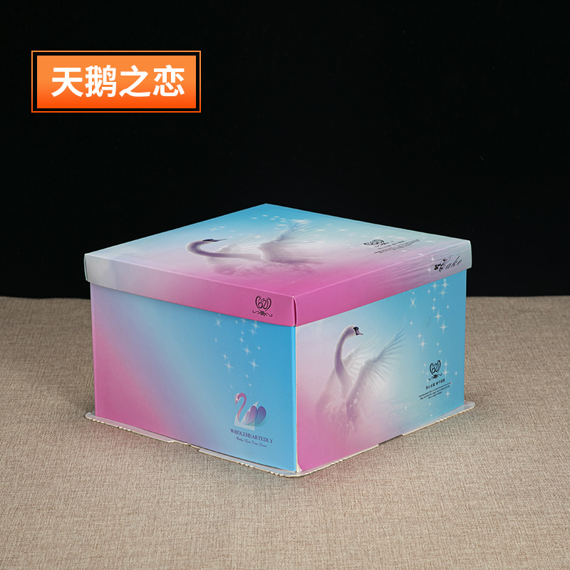 Caja de embalaje de pastel 6 pulgadas 8 pulgadas 10 pulgadas 12 pulgadas 14 pulgadas caja cuadrada de cartón de cumpleaños caja redonda caja de embalaje de pastel