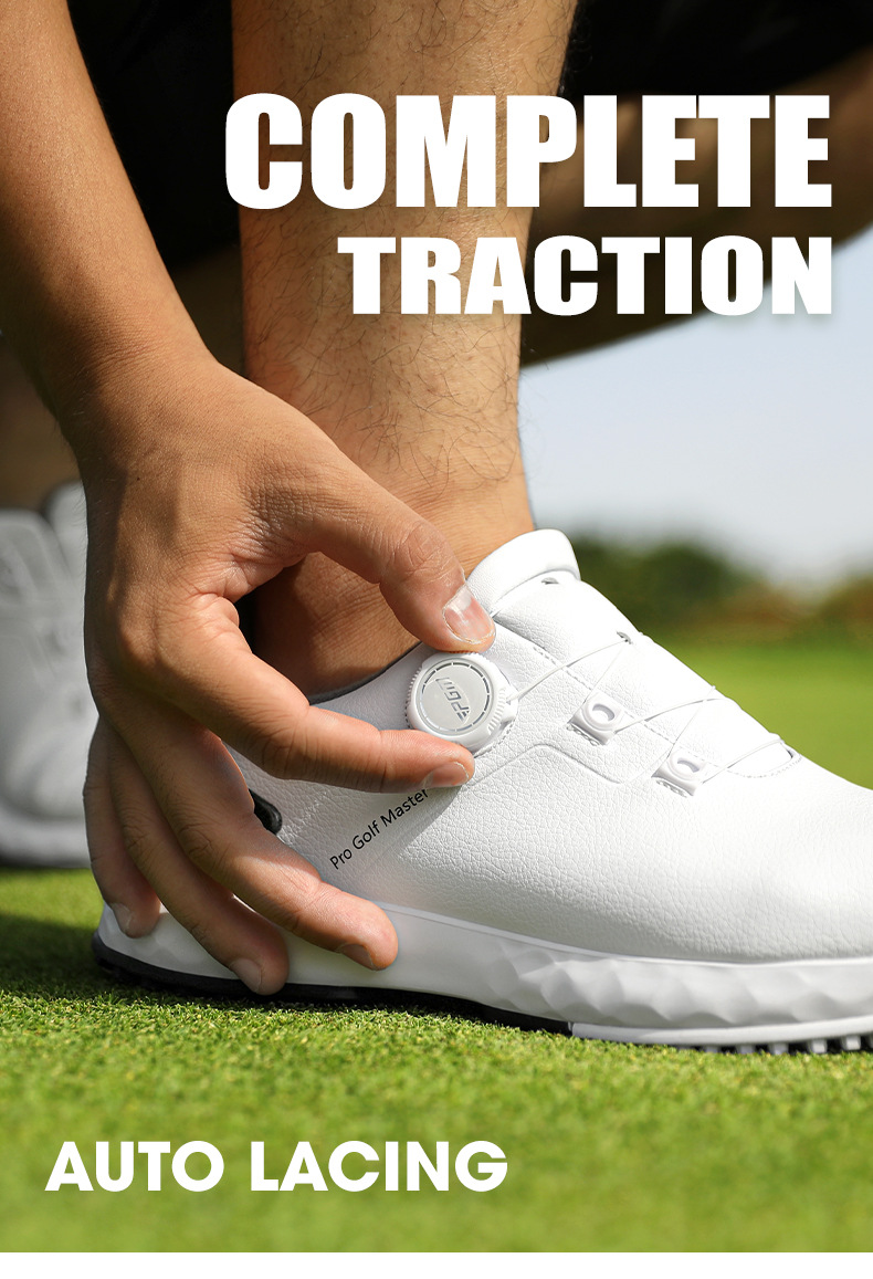 Giày golf PGM nam chống thấm nước, đế giữa hấp thụ sốc, đinh chống trượt — Yaohei [Đế giữa hấp thụ sốc/đinh chống trượt bên/chống thấm nước] XZ358, Yunbai [Đế giữa hấp thụ sốc/đinh chống trượt bên/chống thấm nước] XZ358 chi tiết 11