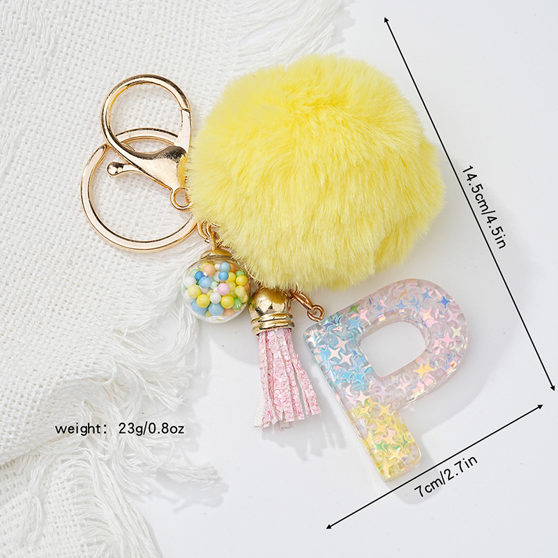 Women's Gender Cute Style Cute Letter Resin Women's Keychain