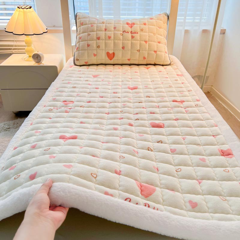따뜻한 벨벳 엣지 매트리스 러브 파우더