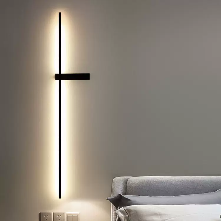 大观园长条壁灯卧室床头灯现代简约客厅格栅电视背景墙壁灯具125L