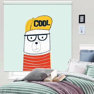 Korean-style cute cartoon cute partition children's room dining room study bedroom balcony heat insulation shading waterproof shutter