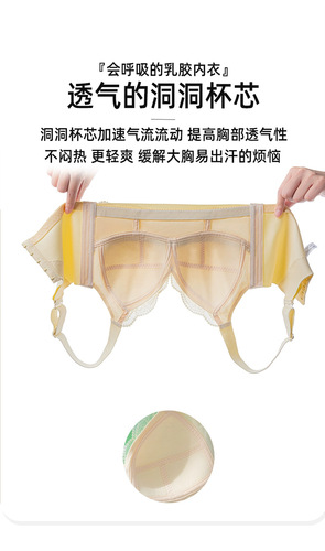 High-quality large breast slimming bra, seamless, full-cup, breast-retracting, anti-sagging, comfortable, breathable, large-size bra with thin cover