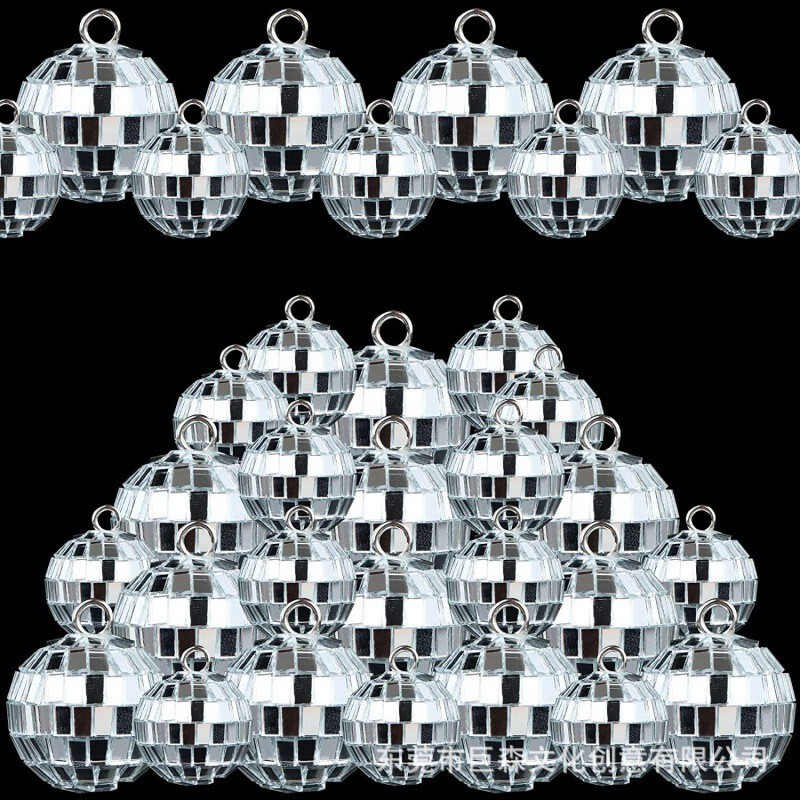 Cross-border new hook glass mirror ball disco ball bar kvt cake decoration reflective laser mirror ball Cross-border new hook glass mirror ball disco ball bar kvt cake decoration reflective laser mirror ball