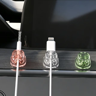 跨境TEMU亚马逊跨境Magnetic Cord Organizer,弹簧旋转理线器盒装