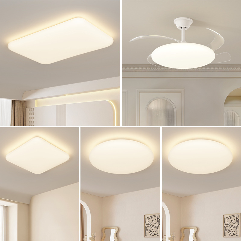 Eye Protection LED Full Spectrum Room Ceiling Lamp Cream Wind Living Room Dining Room Bedroom Zhongshan Lighting Modern Whole House