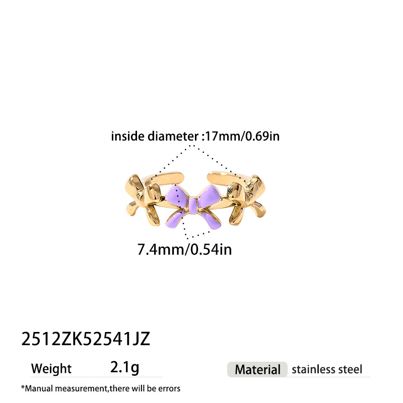 Tina Europa y los Estados Unidos moda transfronteriza dopamina color goteo de aceite anillo de acero inoxidable nicho arco joyería al por mayor