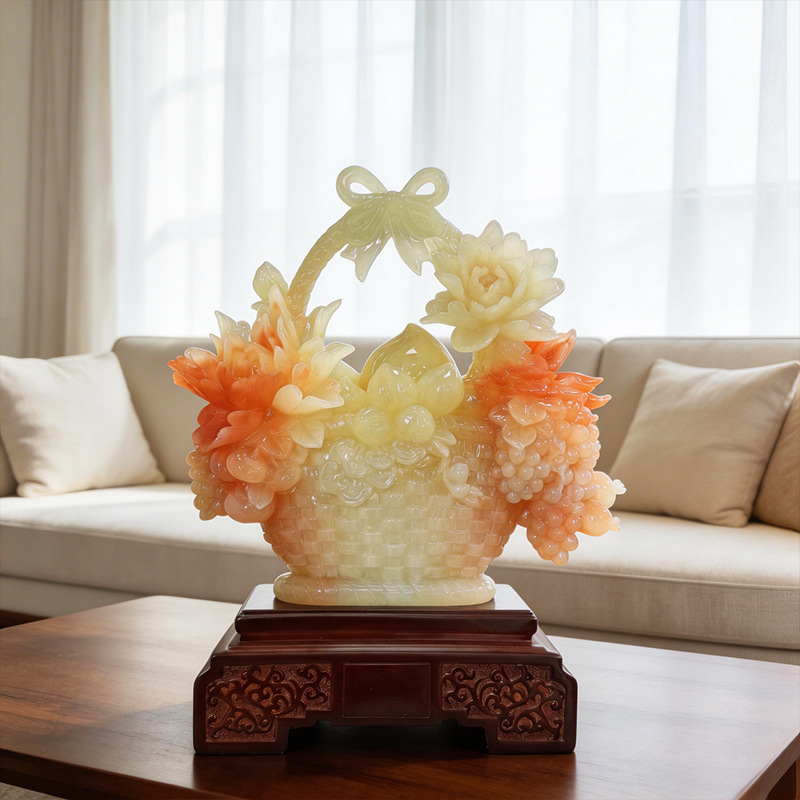 Wealth and prosperity ornaments for home living room decoration