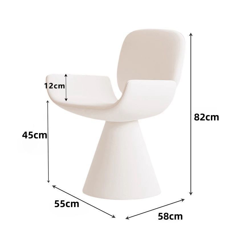 【qi yu】streamer chair-off-white-flannel