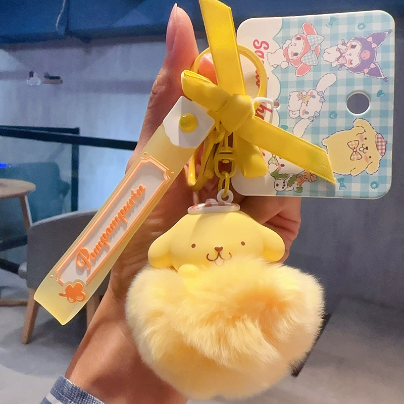 Плюшевый брелок Sanrio Hello Kitty, оригинал, мягкая подвеска 11×7.5 см, коллекционный талисман