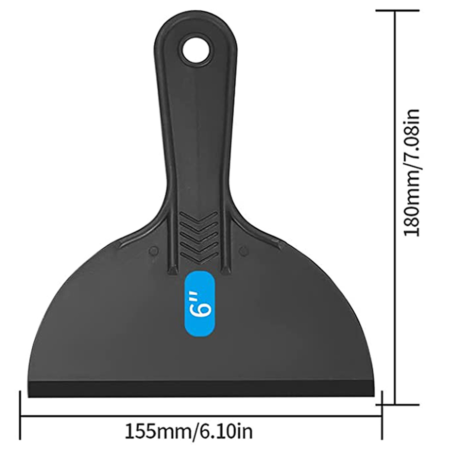 6inch 검정색 플라스틱 퍼티 나이프 0.031kg