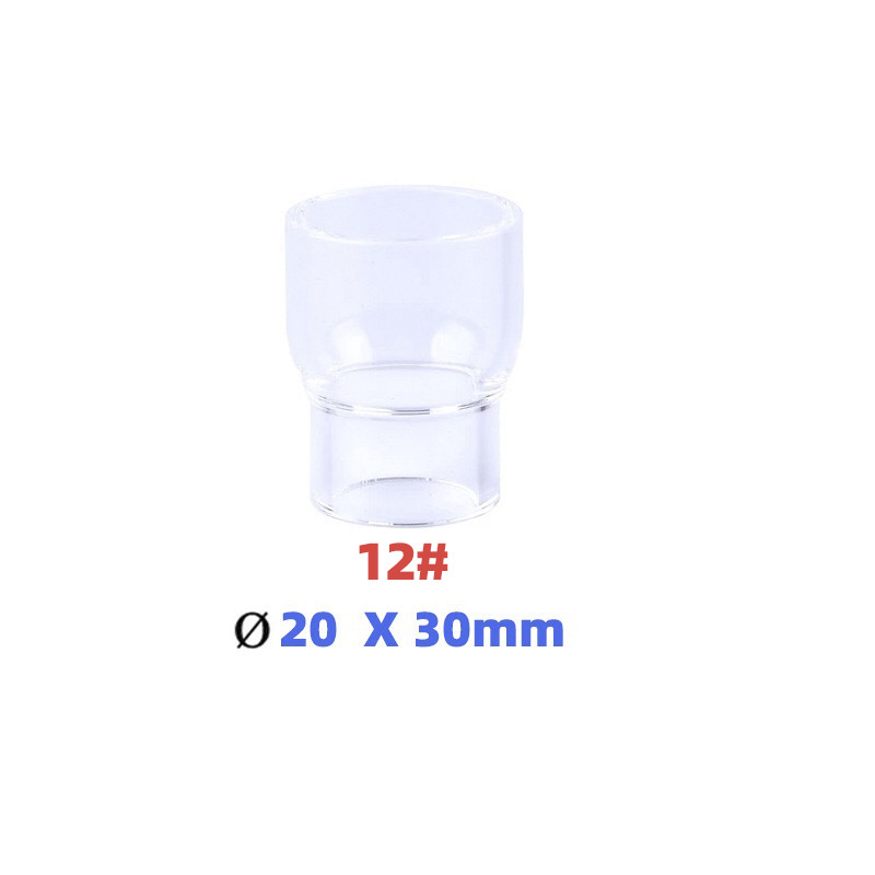 跨境新品氩弧焊配件QQ150A焊枪透明瓷嘴12#耐高温喷嘴石英杯8PX20