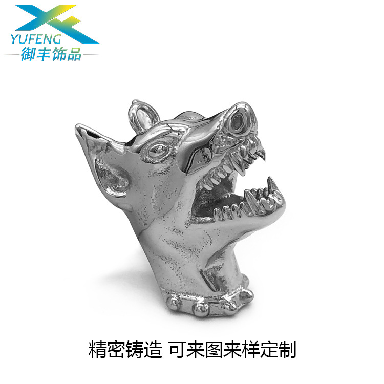 跨境貨源不鏽鋼吊墜 定制钛鋼小狗項墜 飾品定制吊墜diy項鏈配件