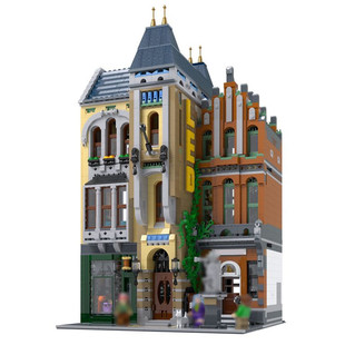 Moc-88234 Modular Building of Pet Clinic with Interior and Statues 3598 Particle Number