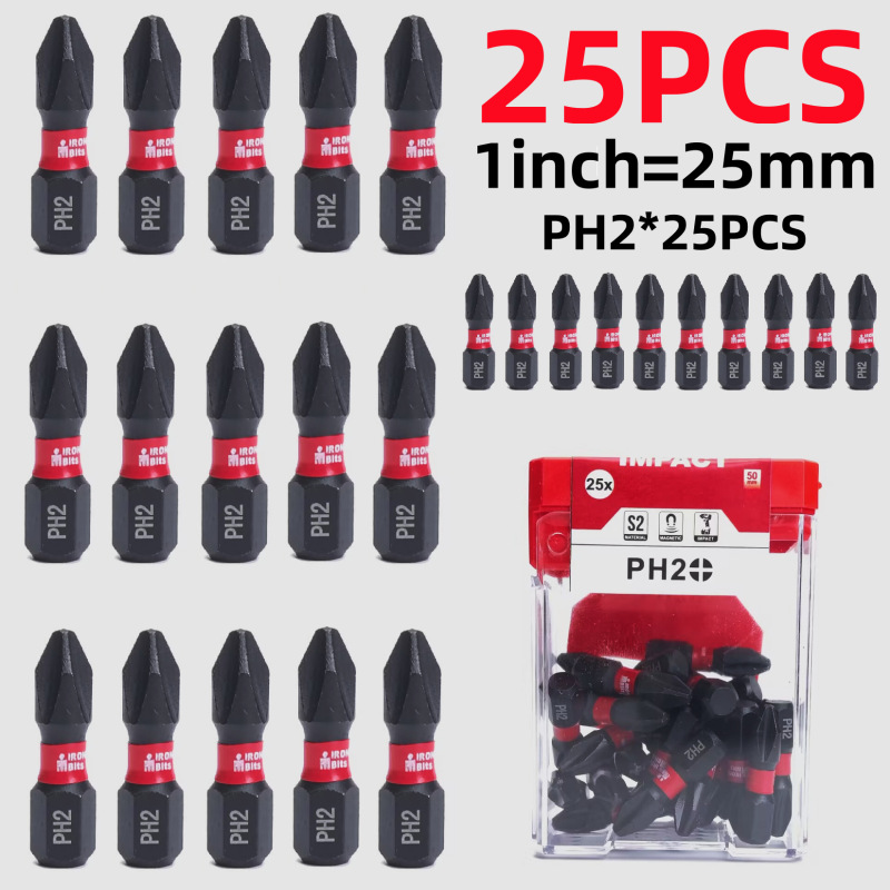 25mm50mm高強度シングルヘッドブラックトルククロス型梅花六角穴付きネジ強力磁気ビット|undefined