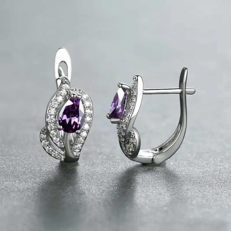 Leaf Design Drop Earrings In Seagrass For Elegant Daily Style_voghion.com