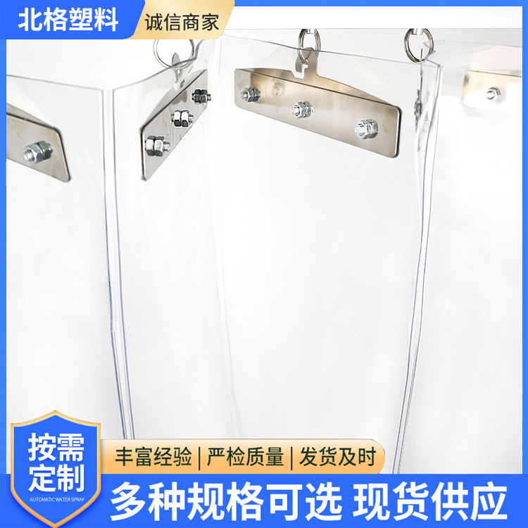 Windproof Side-Mounted and Top-Mounted Folding Door Curtains, Shop Door Sliding Folding Partition Curtains, Car Wash Room Waterproof Soft Door Curtains