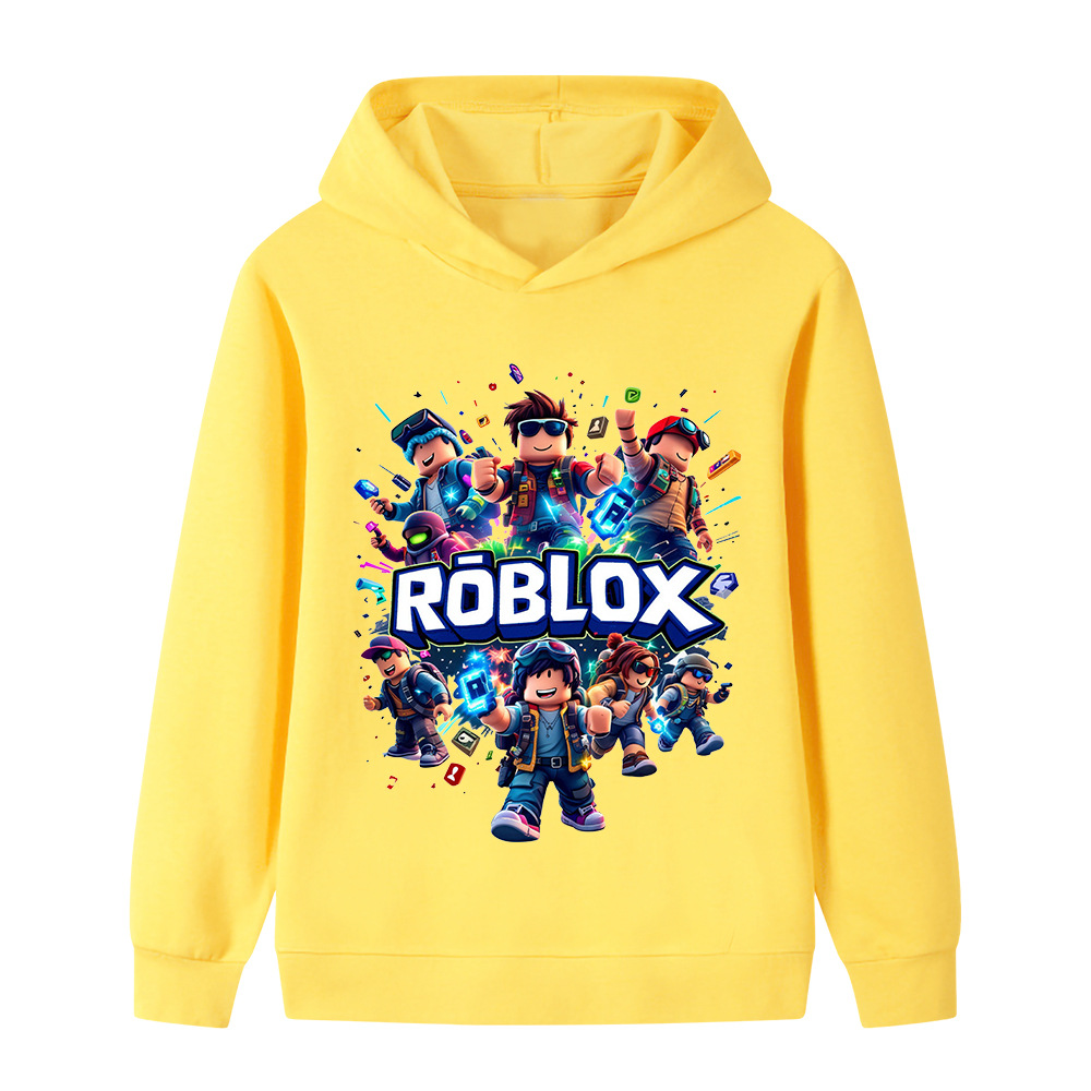 罗布乐思/Roblox印花儿童男女孩连帽衫卫衣B1443