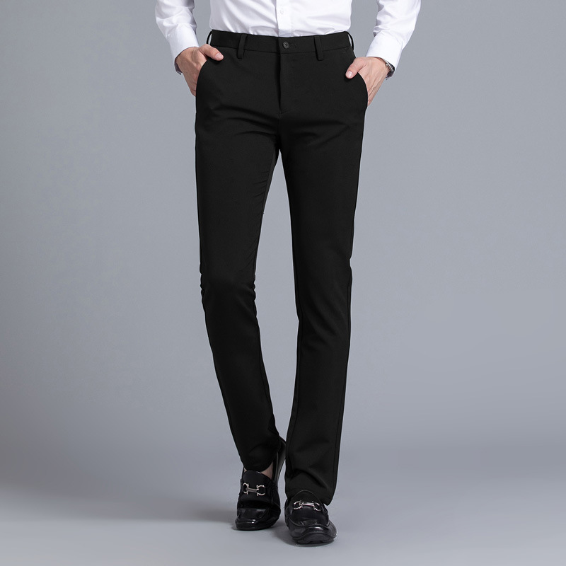 Summer Thin Slim-Fit Non-Iron Stretch Business Casual Pants for Young People, Suitable for Work, Summer Thin Style