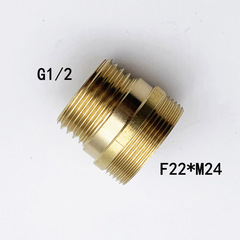 F22 inner thread * M24 outer thread adapter for 4/8 inch external male connection, water purifier connector for shower head conversion