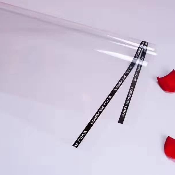 Lizgiran impermeable transparente celofán regalo ramo de papel flores simple línea viento papel de embalaje en stock al por mayor