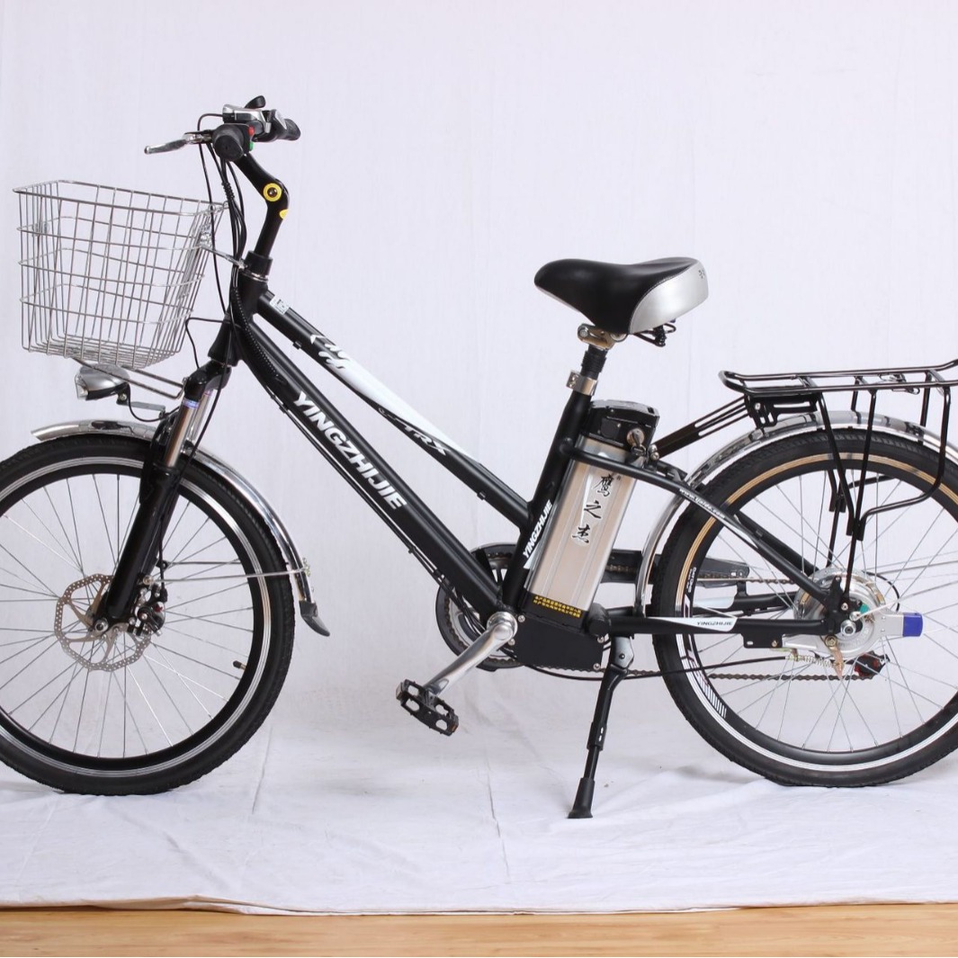 10Ah七级变速通勤电动车 全铝合金卡式碟刹 锂电池助力车自行车