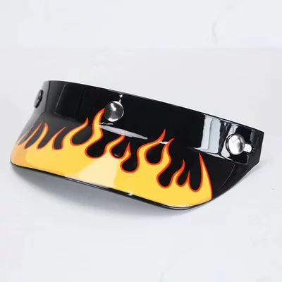 Universal Type, Fits Three-Quarter – Dəbilqə (Kaska) aksesuarları - black-flame