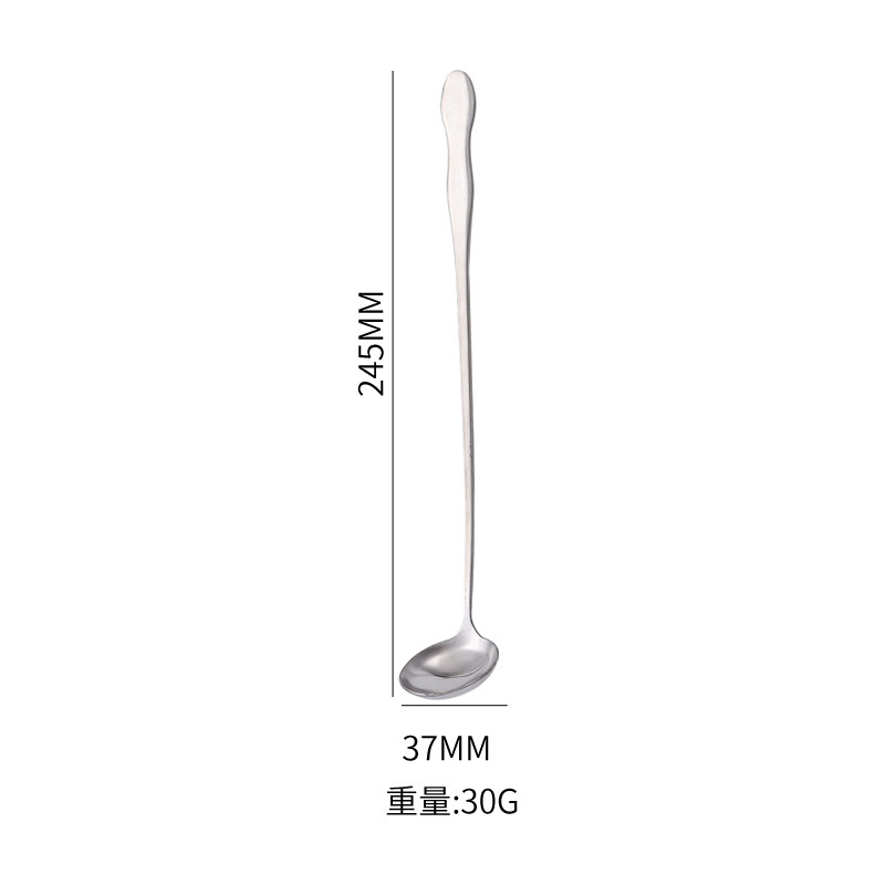ステンレス食器の長い柄でしょう。ヒョウタンスプーンの二重スプーンと氷スプーンの蜂蜜の量スプーンをかき混ぜます。|undefined
