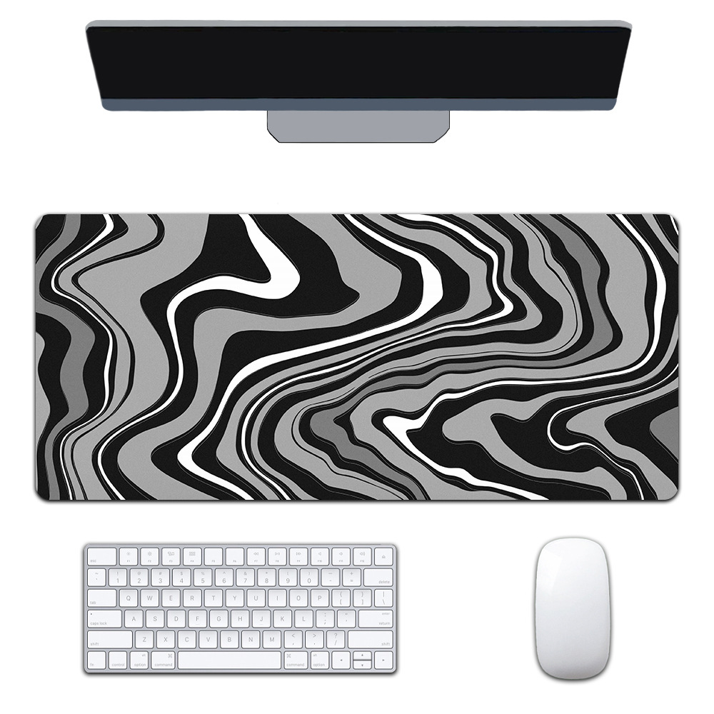 Mapa de calor transfronterizo extra-grande juego engrosado Oficina abstracto viento fluido colorido expansión corrugado mouse pad patrón personalizable