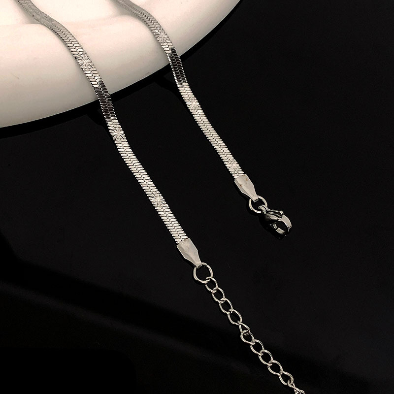 Fashion Solid Color Titanium Steel Plating Necklace 1 Piece display picture 3