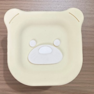 Cubierta de silicona de oso 240ml de alta borosilicona, caja de preservación de alimentos suplementarios, cubierta para bebés, caja de almuerzo, sellado fresco