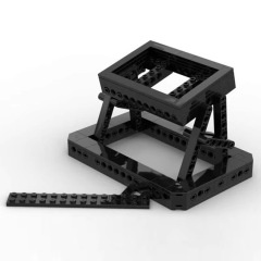 MOC-110394は未来のスポーツカーのスタンドのタイムマシン10300展示棚の小さい粒子の積み木に戻ります。