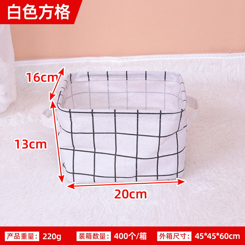 Cestas de almacenamiento de algodón y lino casero franqueo pequeño creativo, cestas de almacenamiento de tela, cestas de almacenamiento de tela, cestas de almacenamiento