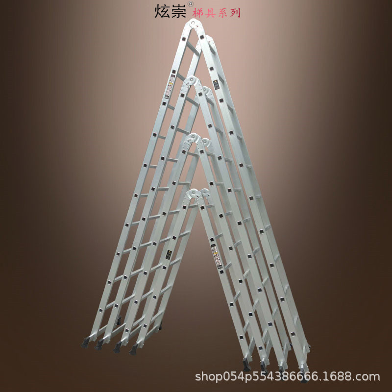 Xuanchong Ladder 2 M 2.5 m 3 m Joint Ladder Aluminum Alloy Folding Thickened Herringbone Ladder Home Safety Engineering Ladder Xuanchong Ladder 2 M 2.5 m 3 m Joint Ladder Aluminum Alloy Folding Thickened Herringbone Ladder Home Safety Engineering Ladder