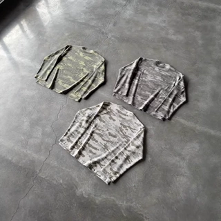 欧美跨境3D数码印花迷彩上衣时尚休闲美式复古街头百搭潮流T恤y2k