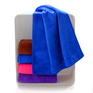 Microfiber thickened special car wash towel dry hair towel sanding soft glass towel weft knitting 350g