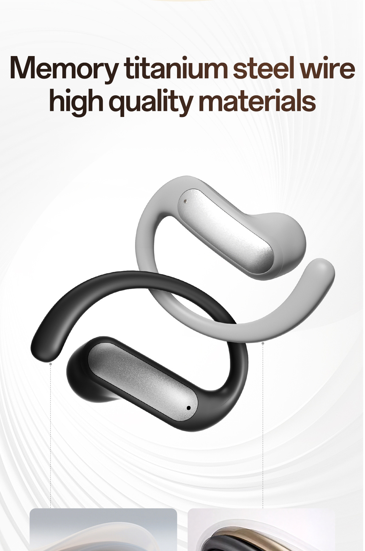 OWS New Model M140 HIFI High-Quality Ear-Hook Wireless Bluetooth Noise Cancelling_voghion.com