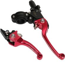 供应越野摩托车ASV二代锻打黑座铝合金CNC刹车把离合手柄