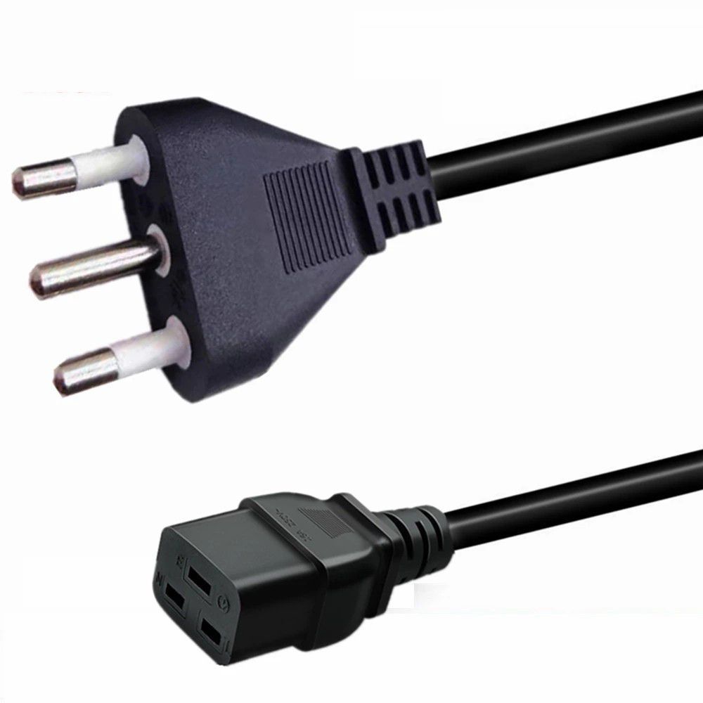 三芯意大利10-16A电源线两芯电脑意大利电源 品字尾意大利电源线