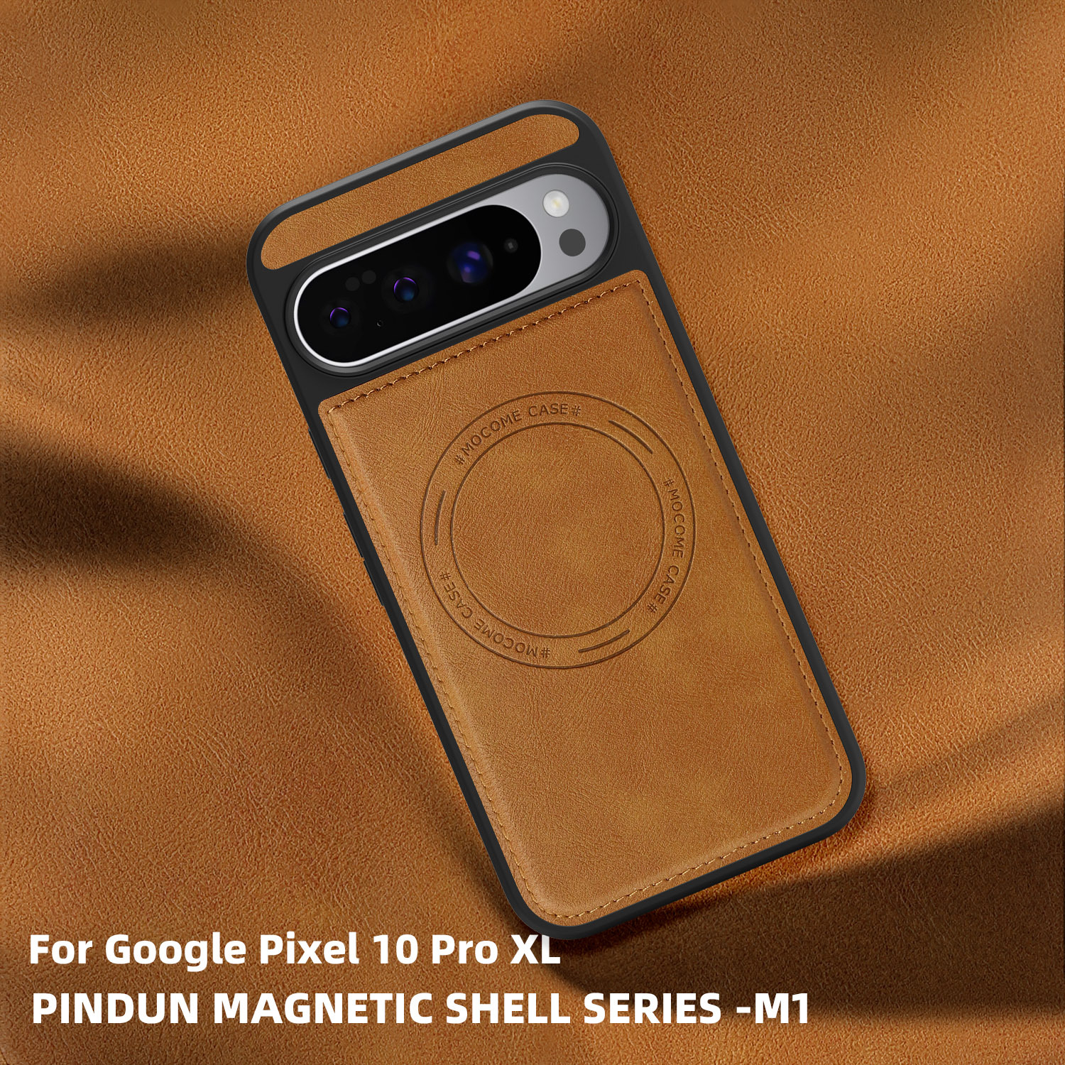 Suitable for Google Pixel 10/9Pro XL Mobile Phone Case, Retro Leather Texture Shield, Magnetic Anti-Fall 9A/8 Protective Case