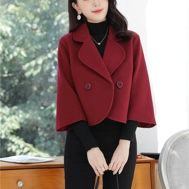 新款小西装短款外套女韩版2025春秋季百搭修身小个子显瘦毛呢上衣|undefined