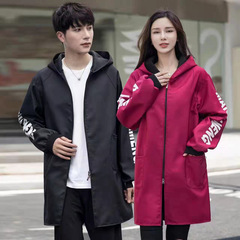 Winter and Spring Fleece Hooded Coat Long Sleeve Unisex Fashion Home Wear Dressing Kitchen Waterproof Apron Hooded Workwear