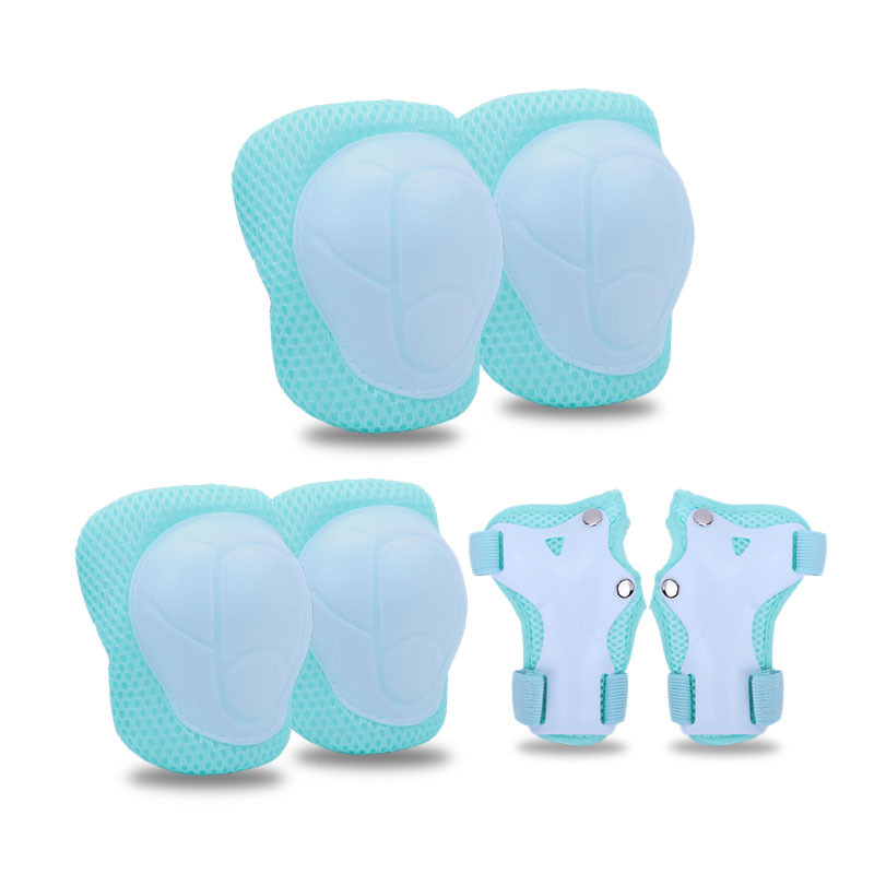 Traje de equipo de protección de patinaje sobre ruedas para niños equilibrio coche patineta Palm pad patinaje rodillera almohadilla para el codo bicicleta casco de seguridad de siete piezas