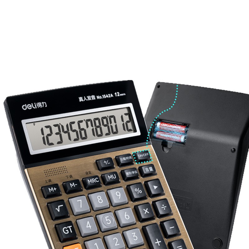 Delik 1542A calculadora de voz para la oficina de voz contabilidad computadora especial para la oficina